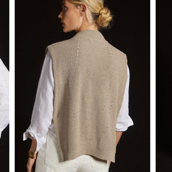 Anthropologie Pilcro Mock Neck Layering Sweater Vest - Picture 3 of 8